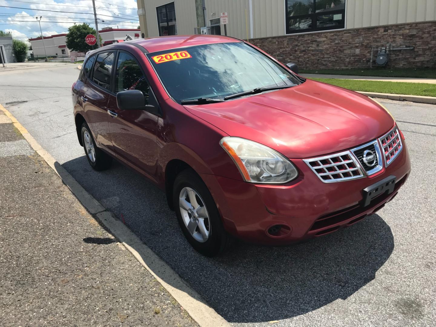 2010 Red /Gray Nissan Rogue S (JN8AS5MV0AW) with an 2.5 V4 engine, Automatic transmission, located at 577 Chester Pike, Prospect Park, PA, 19076, (610) 237-1015, 39.886154, -75.302338 - Photo#3